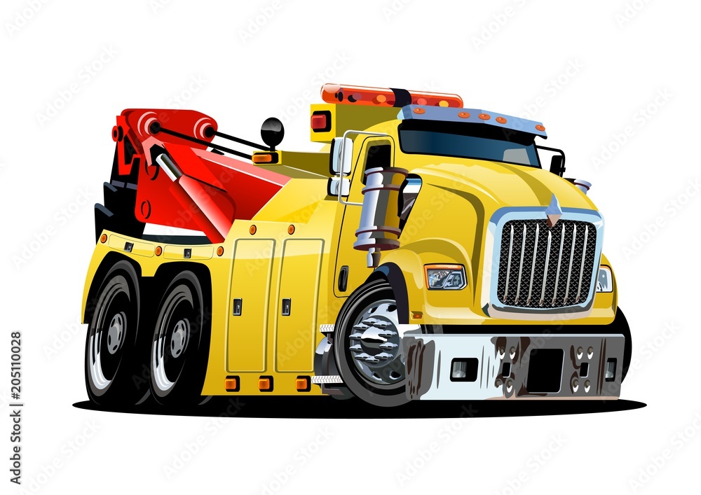 Fototapeta premium Cartoon tow truck