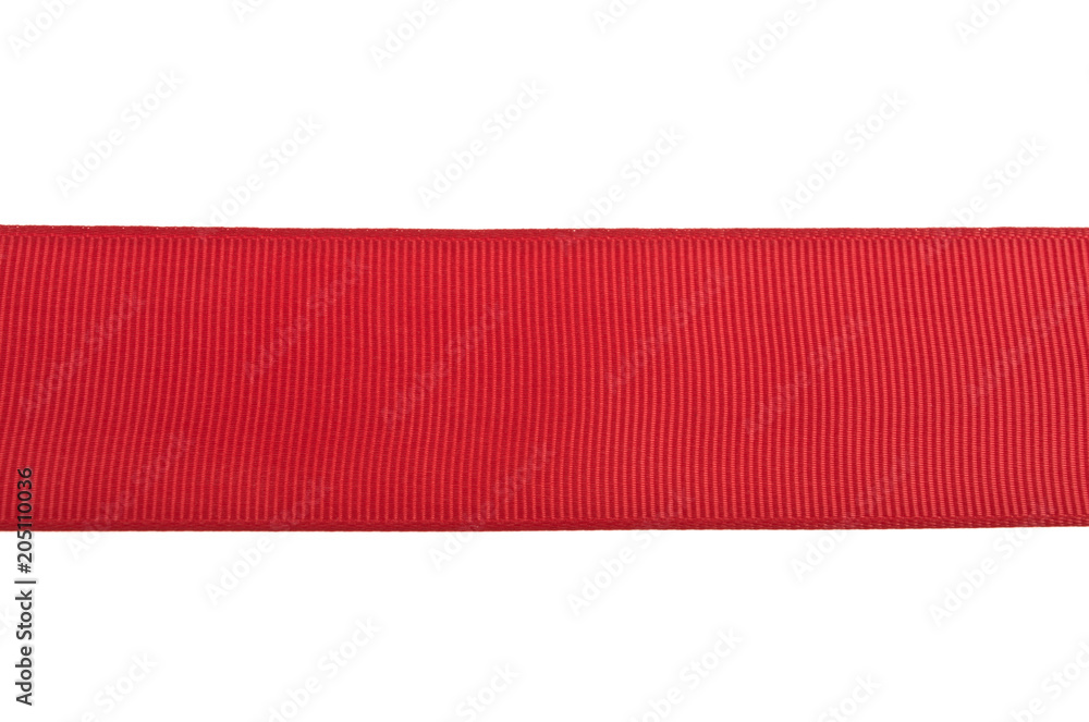 red ribbon on white background red ribbon on white background