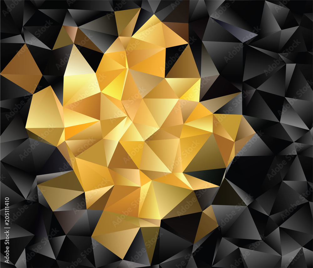 Fototapeta premium Abstract vector polygonal background. Low poly triangular pattern. The best graphic resourse for your design works.