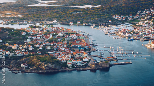 Tableau sur toile Costal village