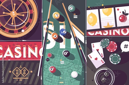 Gambling game casino abstract background