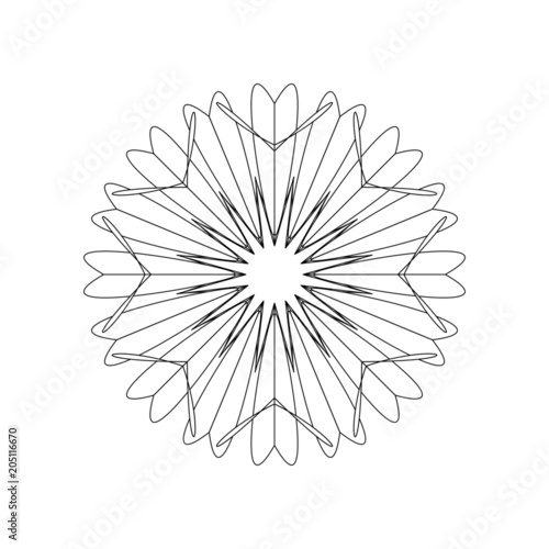 Einzigartige Schneeflocke