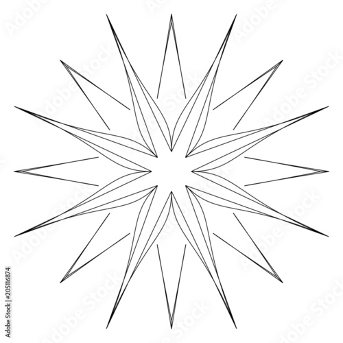 Einzigartige Schneeflocke