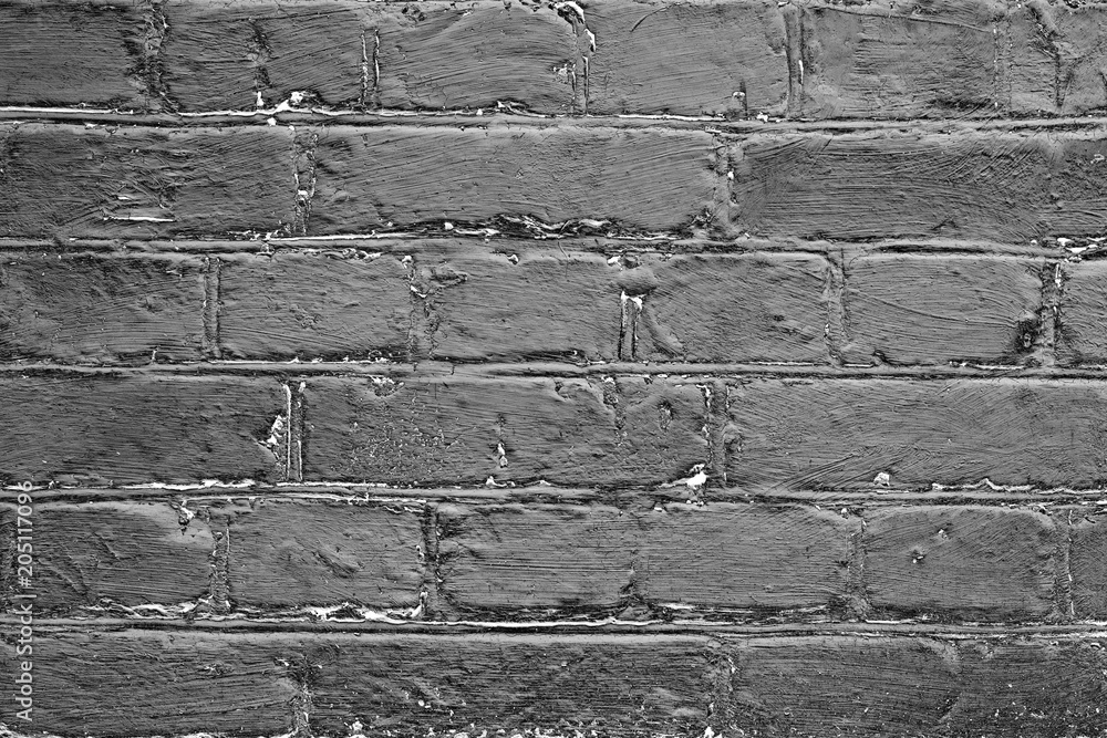 Fototapeta Brick texture with scratches and cracks