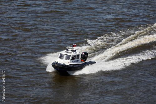 River police on the Vistula.
