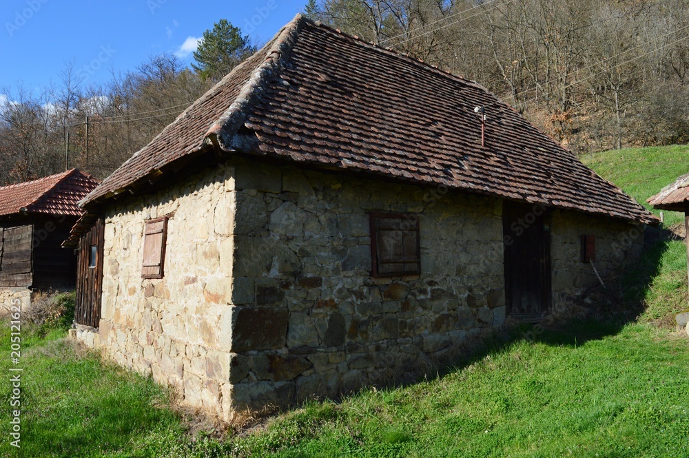 old house in the village
old house in the village