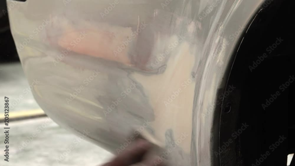 4K Garage Car body work car auto car repair car paint after the accident during the spraying automotive. 4K Garage Car body work car auto car repair car paint after the accident during the spraying automotive.