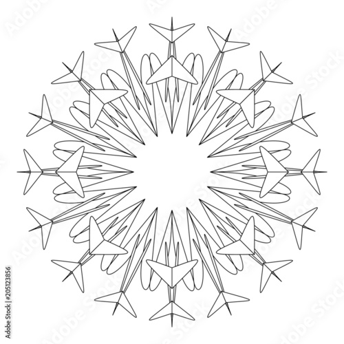 Einzigartige Schneeflocke