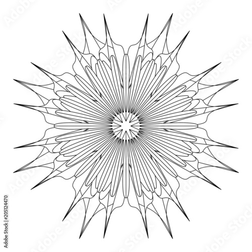 Einzigartige Schneeflocke