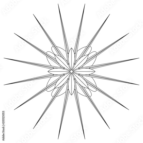 Einzigartige Schneeflocke