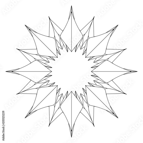 Einzigartige Schneeflocke