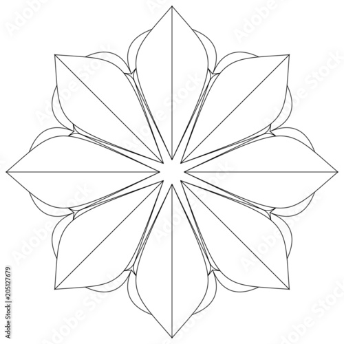 Einzigartige Schneeflocke