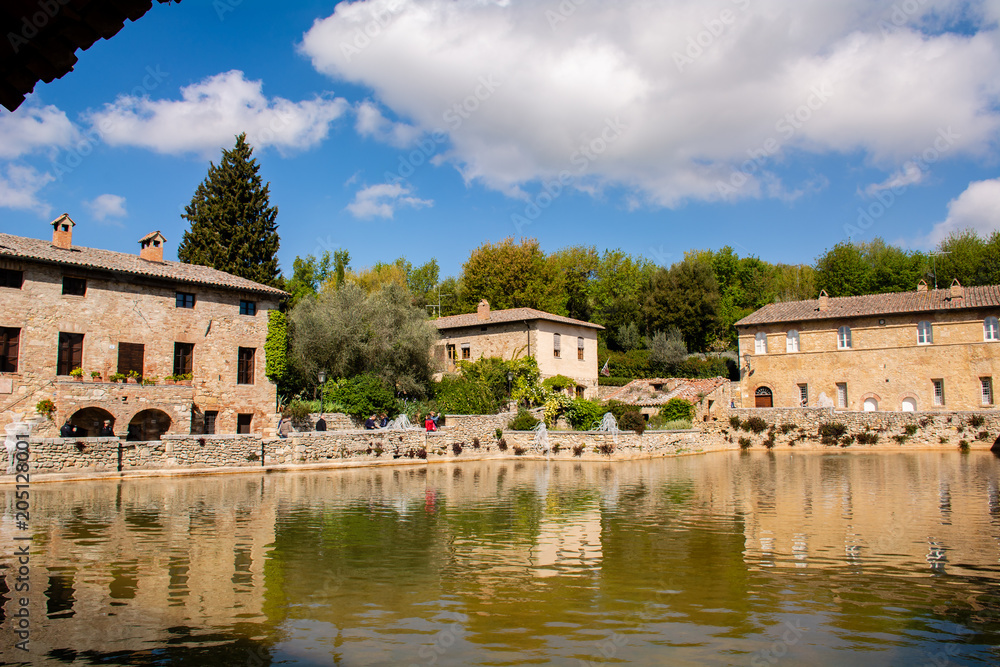 typical medieval villages located in the green hills of Siena typical medieval villages located in the green hills of Siena