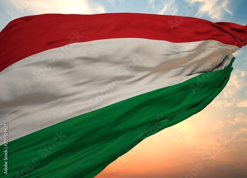 Foto Hungary Flag, Waving flag