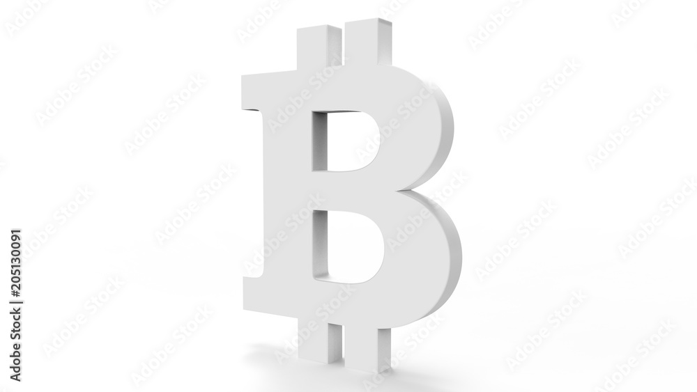 3d icon bitcoin. 3d icon bitcoin.