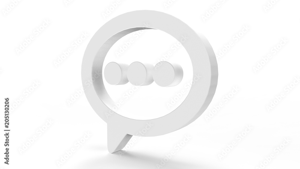 Fototapeta premium 3d dialog box.