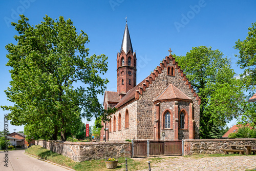 Dorfkirche Altkünkendorf in der Uckermark, Brandenburg, Deutschland
