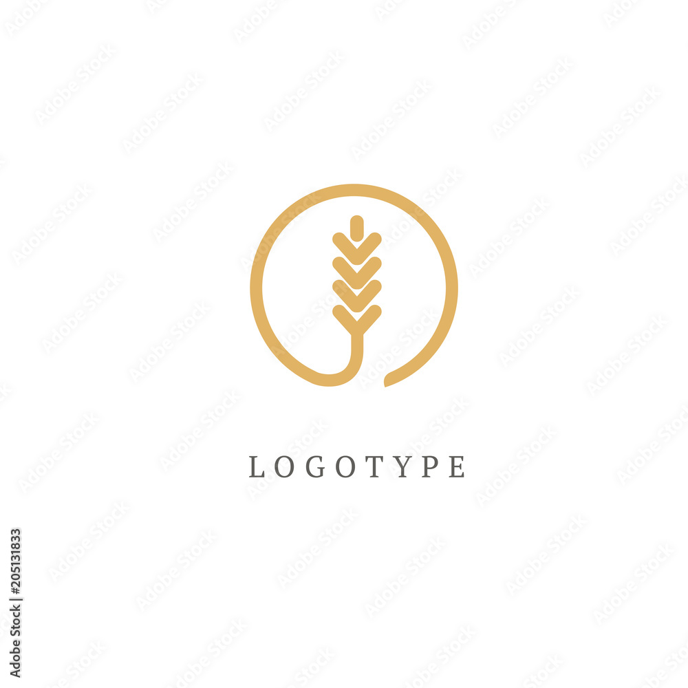 Vector stock logo, abstract nature sign. Vector stock logo, abstract nature sign.