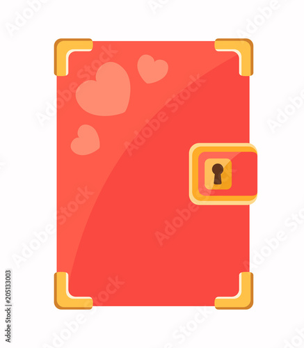 Secret diary with hearts