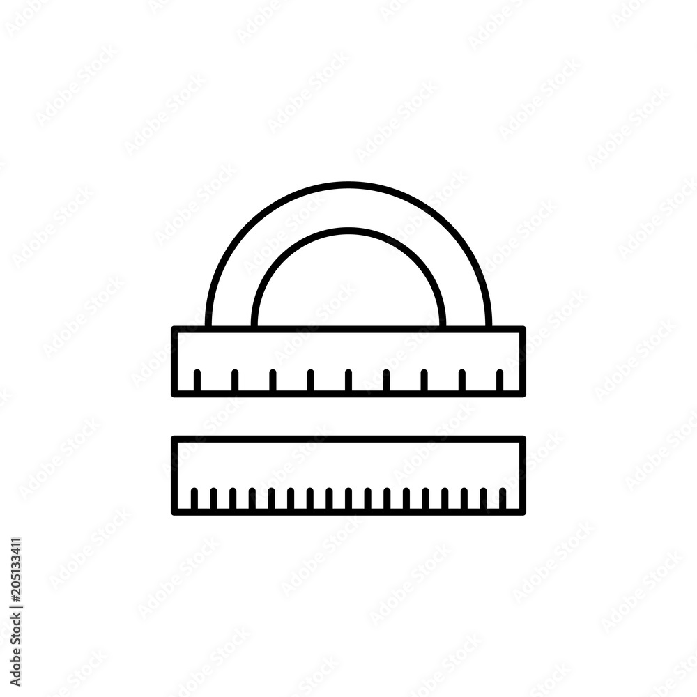 ruler and protractor icon. Element of web icon for mobile concep ruler and protractor icon. Element of web icon for mobile concep