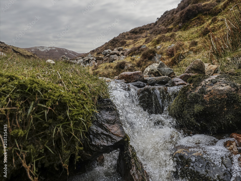 Stream in a mountain, Ireland. West Coast. Stream in a mountain, Ireland. West Coast.