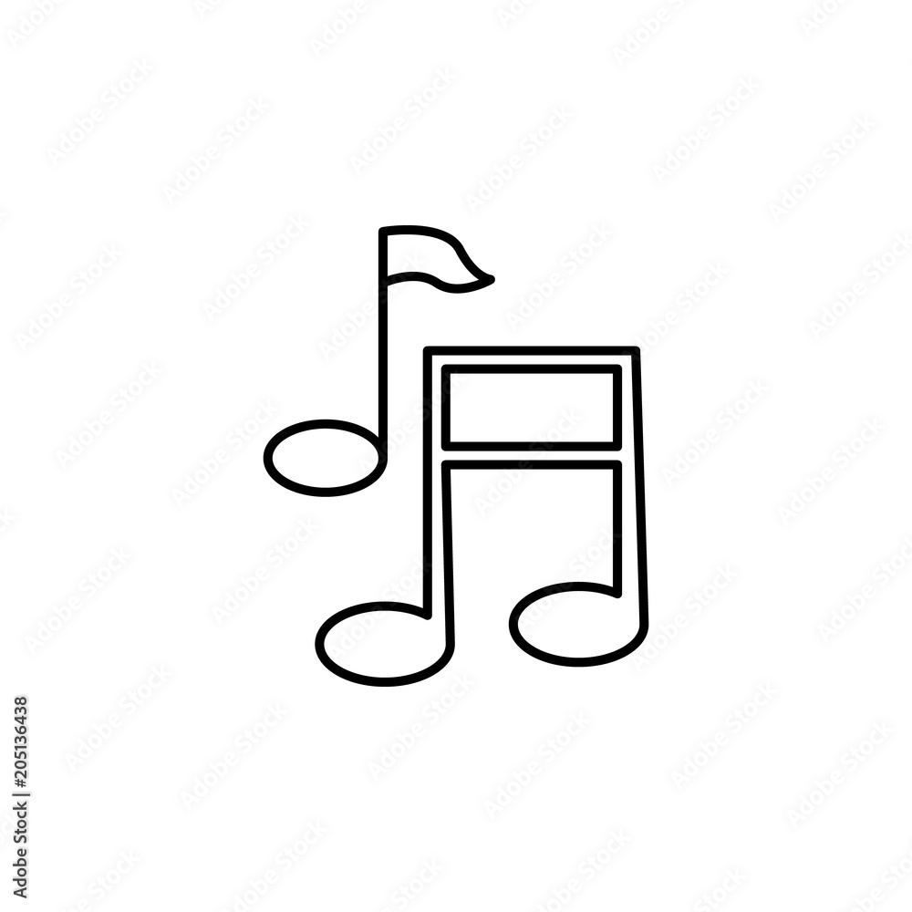 musical notes icon. Element of web icon for mobile concept and w musical notes icon. Element of web icon for mobile concept and w