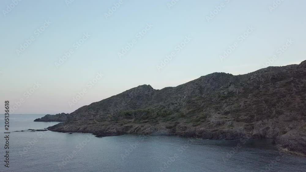 Aerial, scenic coastal landscape Aerial, scenic coastal landscape