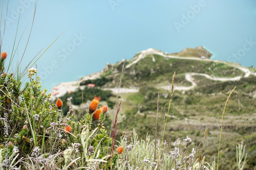 Quilotoa crater lake  Ecuador