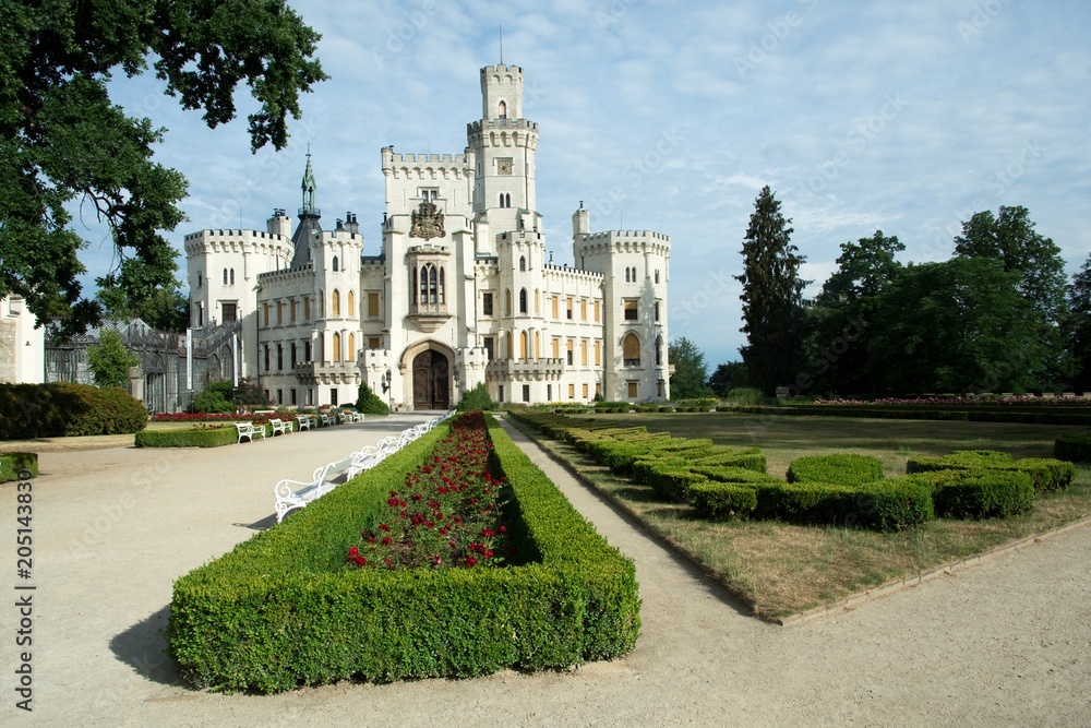Castle Hluboka nad Vltavou in southern Bohemia, Czech republic, Europe Castle Hluboka nad Vltavou in southern Bohemia, Czech republic, Europe