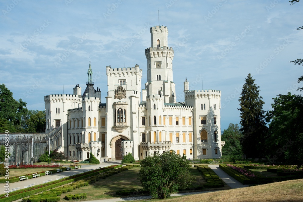 Castle Hluboka nad Vltavou in southern Bohemia, Czech republic, Europe