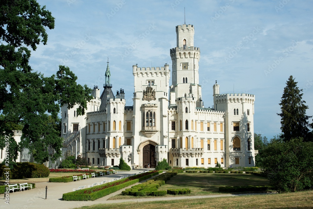 Castle Hluboka nad Vltavou in southern Bohemia, Czech republic, Europe