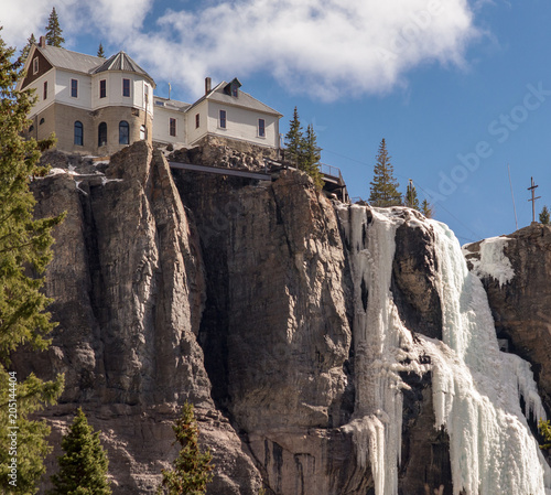 Frozen Waterfall Ice At Bridal Veil Falls Telluride Colorado Stock Photo Adobe Stock