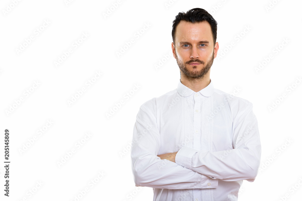 Young handsome bearded man doctor Young handsome bearded man doctor