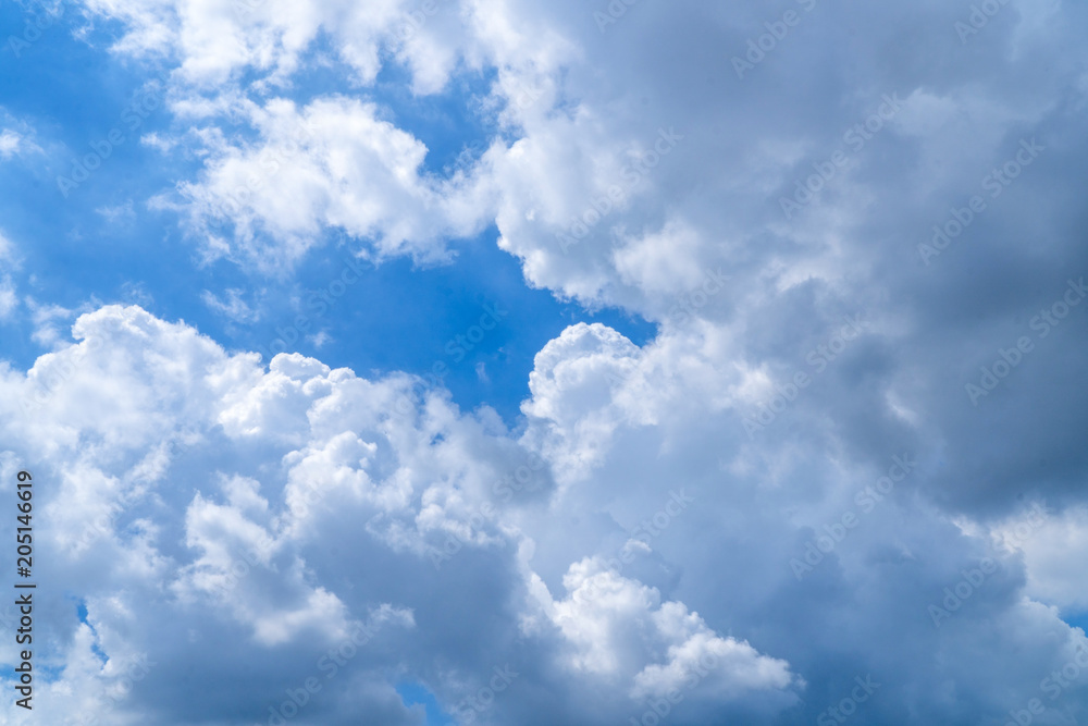 Beautiful blue sky with cloudy. Color sky is clear with white clouds on natural background. Beautiful blue sky with cloudy. Color sky is clear with white clouds on natural background.