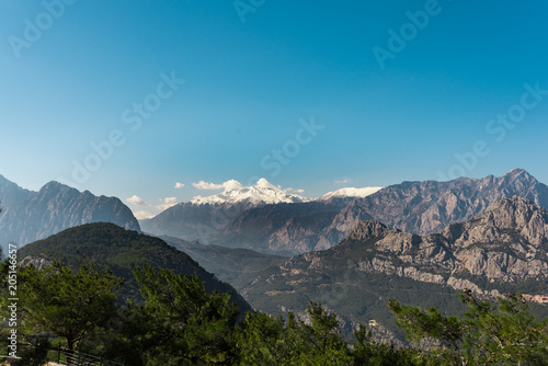 mountains and sky