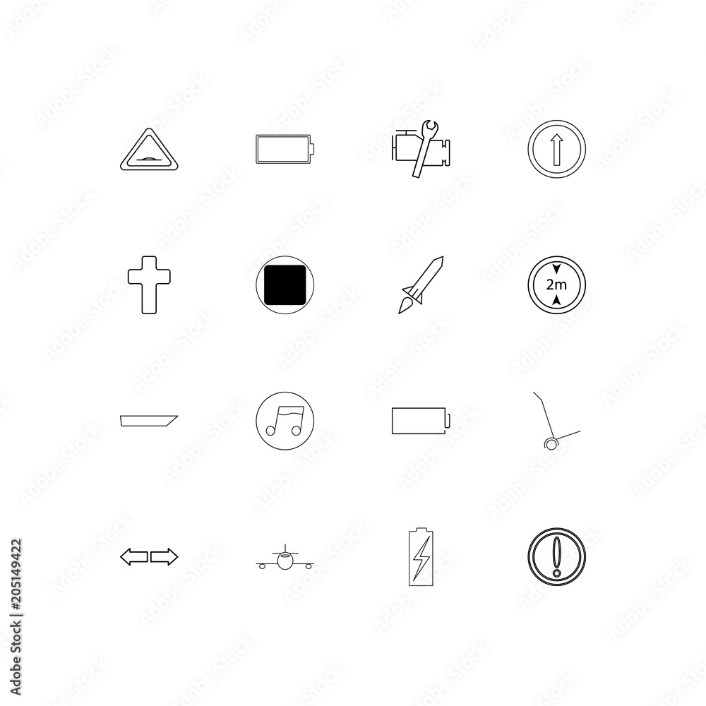 Cars And Transportation linear thin icons set. Outlined simple vector icons Cars And Transportation linear thin icons set. Outlined simple vector icons