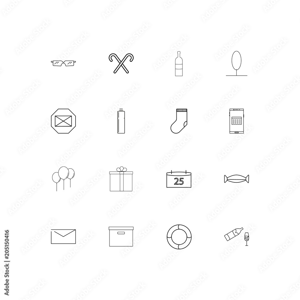 Holidays linear thin icons set. Outlined simple vector icons Holidays linear thin icons set. Outlined simple vector icons