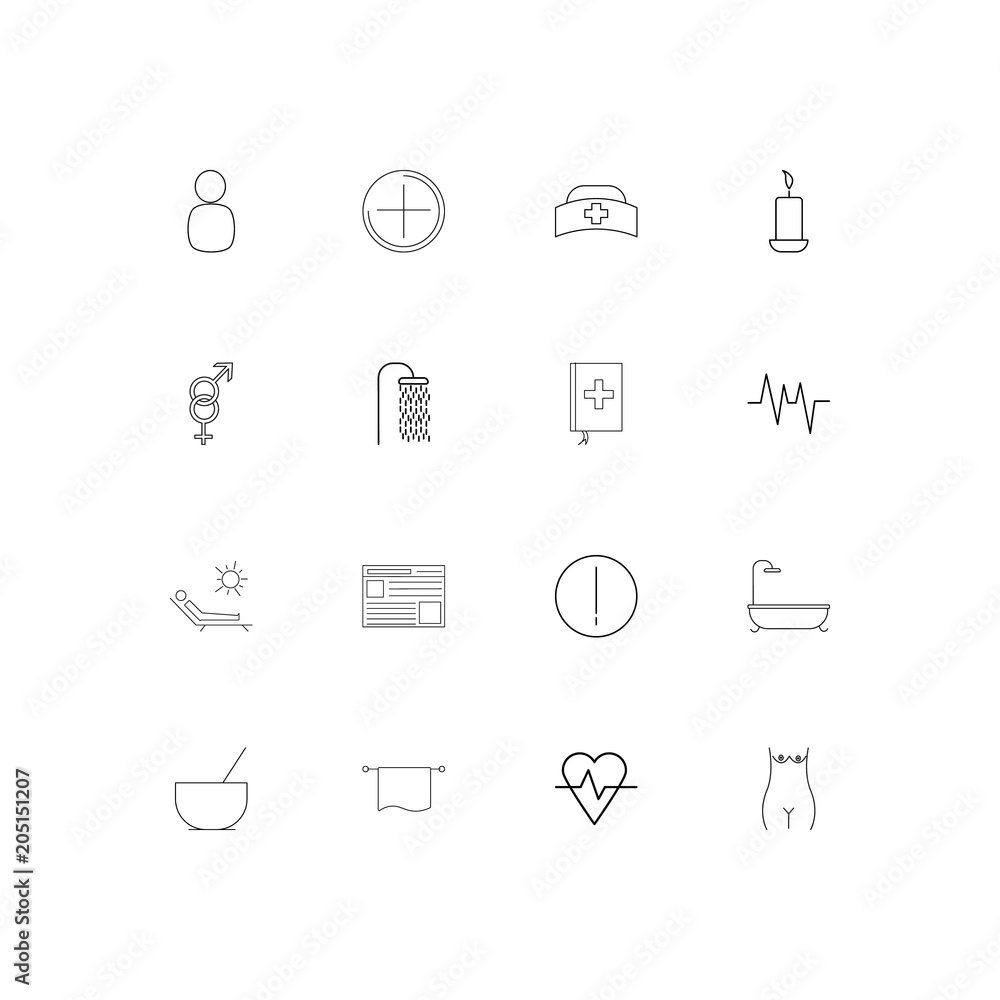 Healthcare And Medical linear thin icons set. Outlined simple vector icons Healthcare And Medical linear thin icons set. Outlined simple vector icons