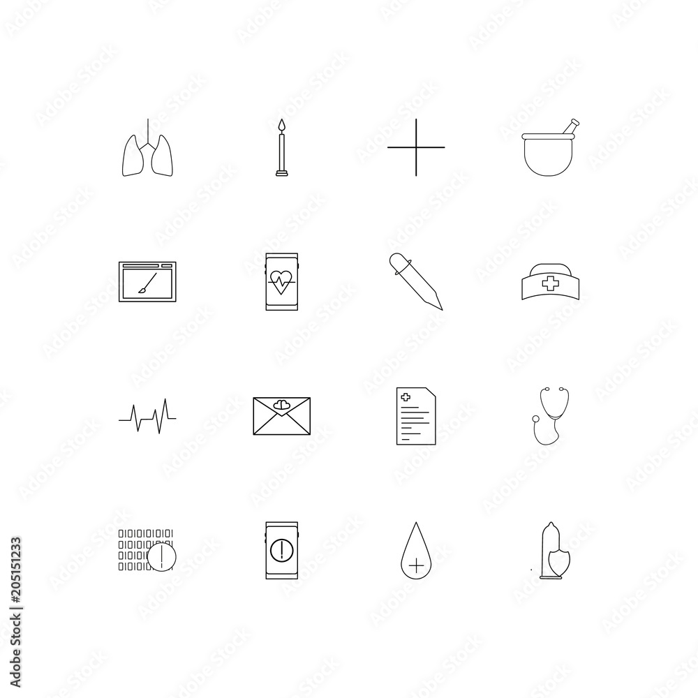 Healthcare And Medical linear thin icons set. Outlined simple vector icons Healthcare And Medical linear thin icons set. Outlined simple vector icons