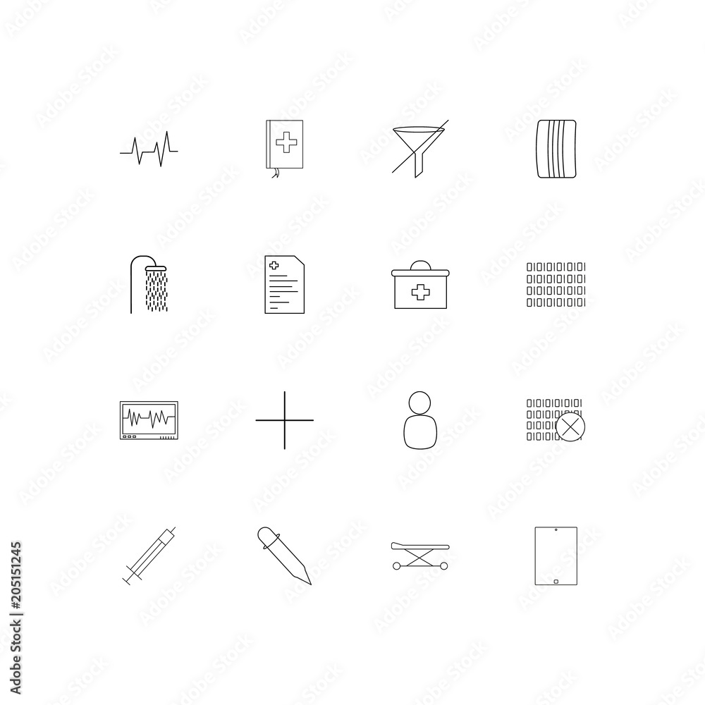 Healthcare And Medical linear thin icons set. Outlined simple vector icons Healthcare And Medical linear thin icons set. Outlined simple vector icons