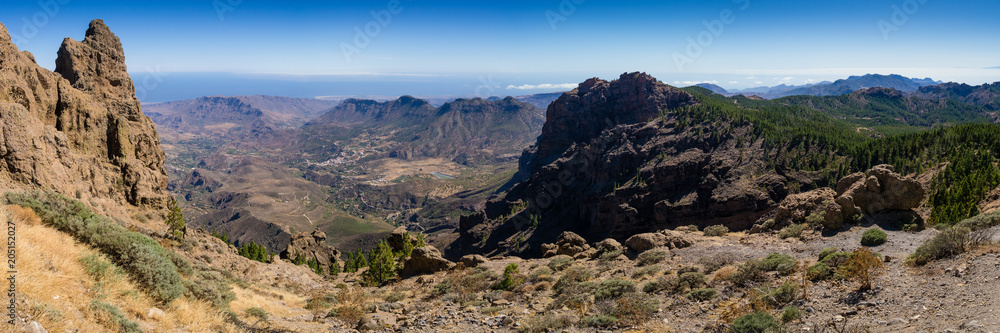 Aussicht vom Pico de las Nieves auf der Kanarischen Insel Gran Canaria