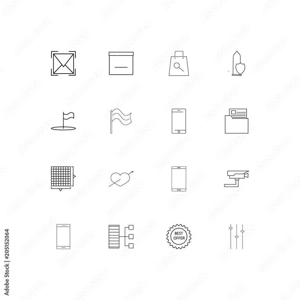 Internet Technologies linear thin icons set. Outlined simple vector icons