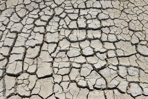 The parched soil