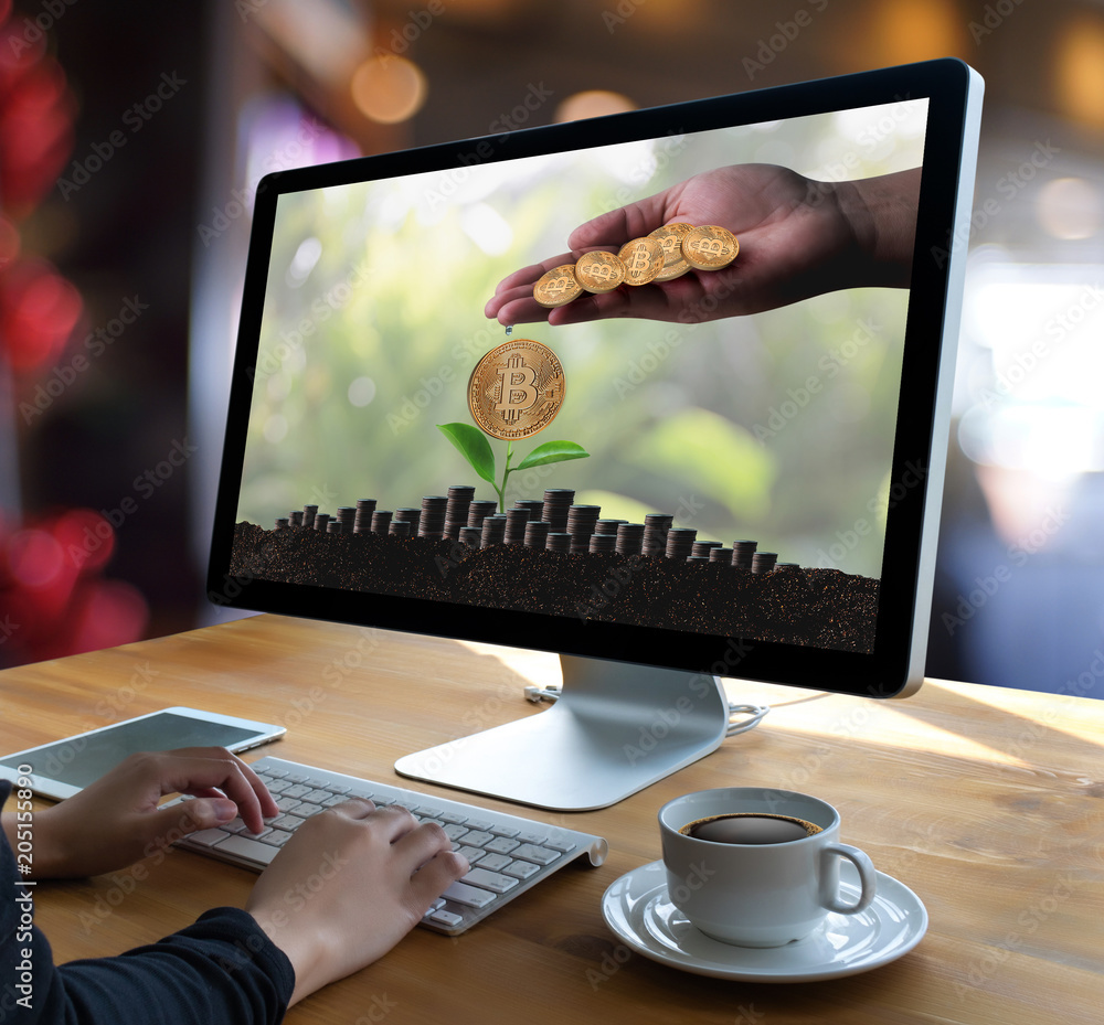 Financial golden Bitcoins ladder growth concept Crypto currency Bitcoins blockchain technology. Financial golden Bitcoins ladder growth concept Crypto currency Bitcoins blockchain technology.