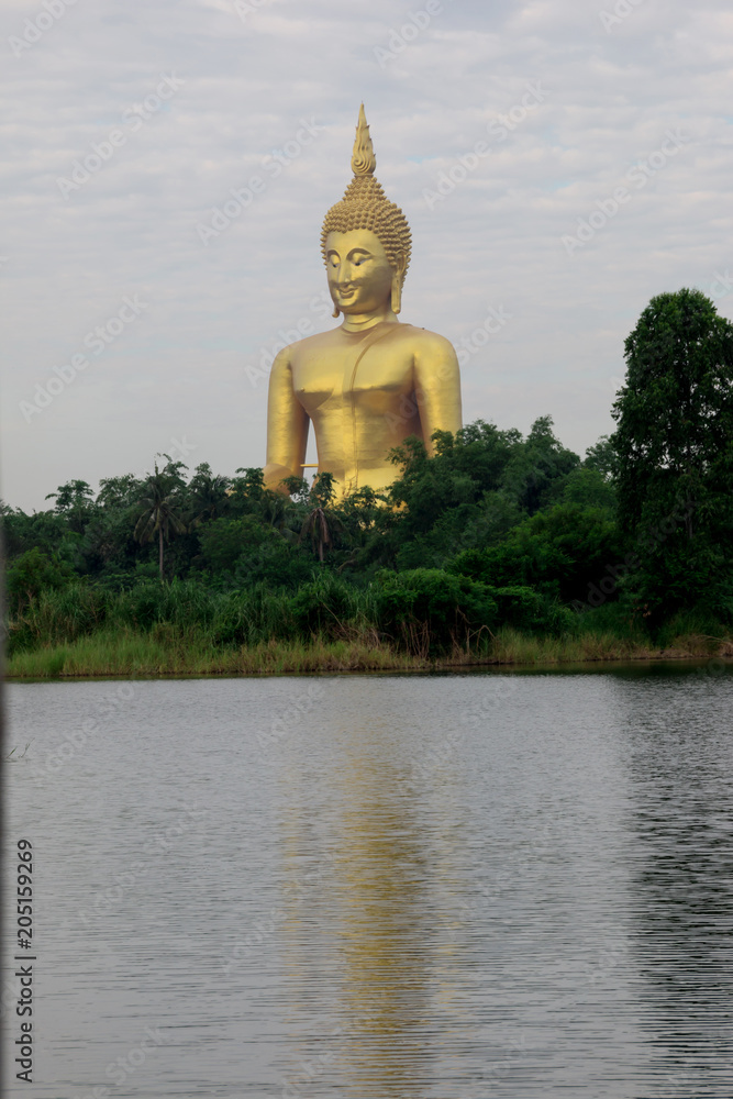Great Buddha of Thailand statue. Big golden sitting Buddha at Wat Muang Ang Thong, Thailand
Great Buddha of Thailand statue. Big golden sitting Buddha at Wat Muang Ang Thong, Thailand