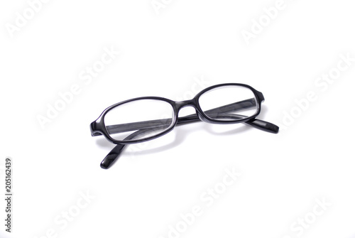 Spectacles on white background