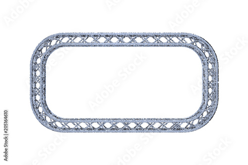 Truss frame in form of rect...