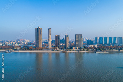 Aerial buildings near the yangtze river in china © MyCreative