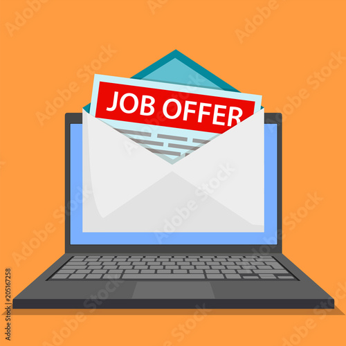 Envelope with job offer