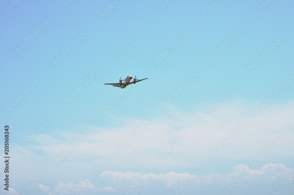 飛行機と空 飛行機と空